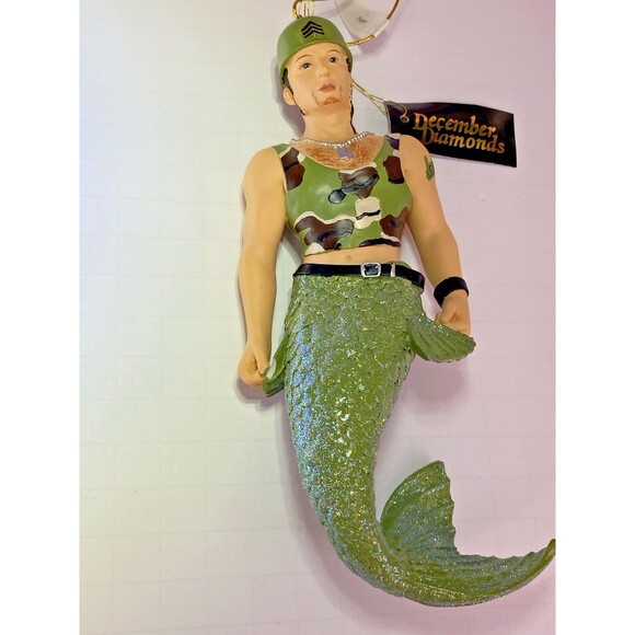 December Diamonds SARGE Christmas Ornament In Original Box Merman RETIRED 2006 - Picture 11 of 16